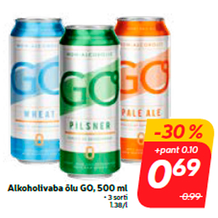 Allahindlus - Alkoholivaba õlu GO, 500 ml