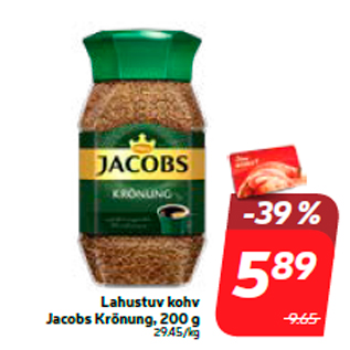 Allahindlus - Lahustuv kohv Jacobs Krönung, 200 g