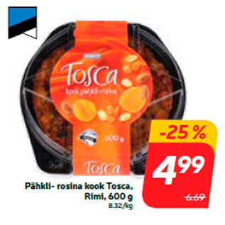 Allahindlus - Pähkli- rosina kook Tosca, Rimi, 600 g