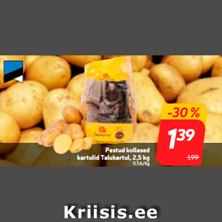 Allahindlus - Pestud kollased kartulid Talukartul, 2,5 kg