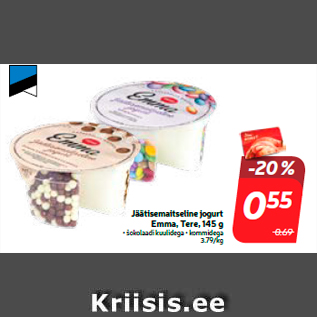 Allahindlus - Jäätisemaitseline jogurt Emma, Tere, 145 g