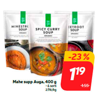 Скидка - Органический суп Auga, 400 г