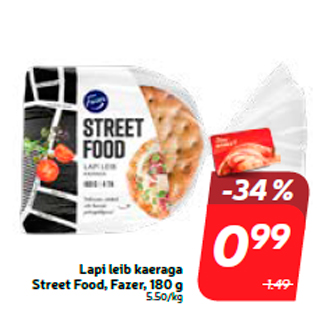 Allahindlus - Lapi leib kaeraga Street Food, Fazer, 180 g