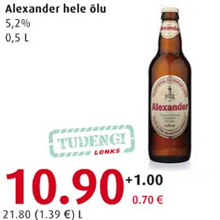 Allahindlus - Alexander hele õlu