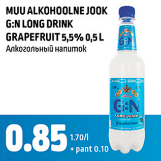 Allahindlus - MUU ALKOHOOLNE JOOK G:N LONG DRINK GRAPEFRUIT