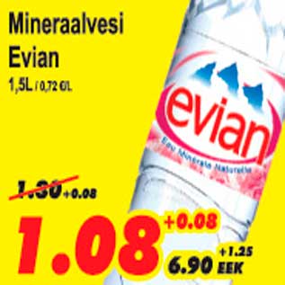 Allahindlus - Mineraalvesi Evian