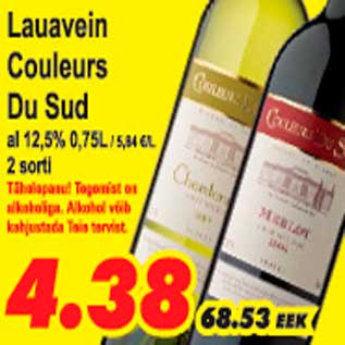 Allahindlus - Lauavein Couleurs Du Sud