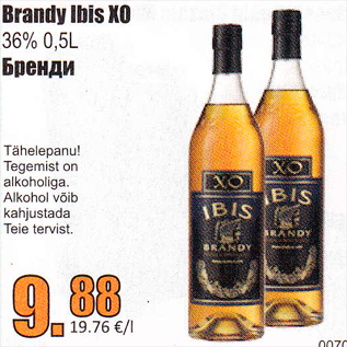 Allahindlus - Brandy Ibis XO