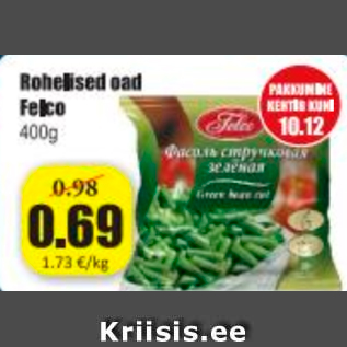 Allahindlus - Rohelised oad Felco 400 g