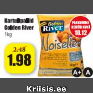 Скидка - Картофельные шарики Golden River 1 кг