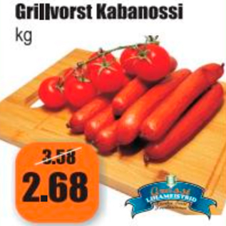 Allahindlus - Grillvorst Kabanossi kg