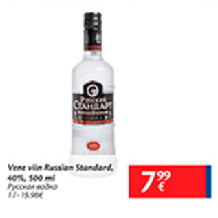 Allahindlus - Vene viin Russian Standard