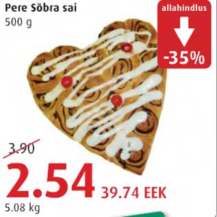 Allahindlus - Pere Sõbra sai