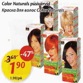 Allahindlus - Color Naturals püsivärvid