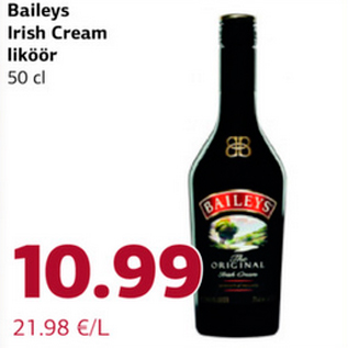 Allahindlus - Baileys Irish Cream liköör 50 cl