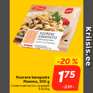 Скидка - Сливочная паста с курицей