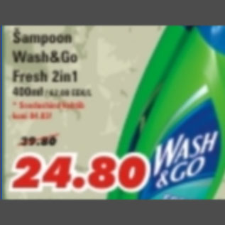 Allahindlus - Šampoon Wash&Go Fresh 2in1