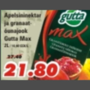 Allahindlus - Apelsininektar ja granaat-õunajook Gutta Max