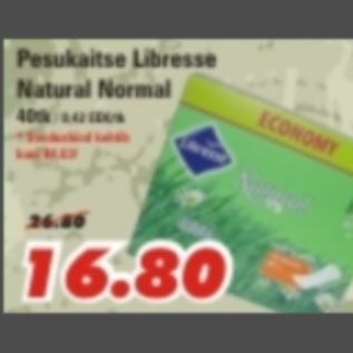 Allahindlus - Pesukaitse Libresse Natural Normal