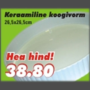 Allahindlus - Keraamiline koogivorm