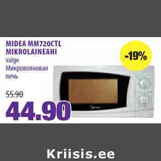 Allahindlus - MIDEA MM720CTL MIKROLAINEAHI valge