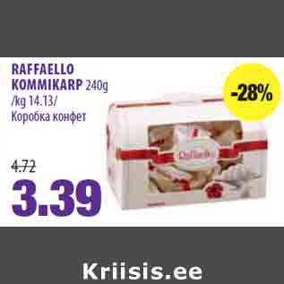 Allahindlus - RAFFAELLO KOMMIKARP 240g