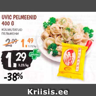 Allahindlus - UVIC PELMEENID 400 G