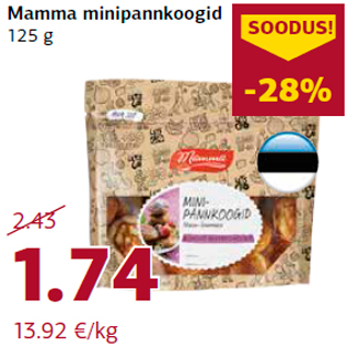 Allahindlus - Mamma minipannkoogid 125 g