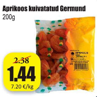 Скидка - Абрикос сушеный Germund 200 г