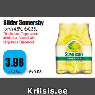 Allahindlus - Siider Somersby