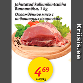 Скидка - Охлажденное мясо с индюшачьих окорочков