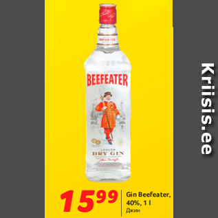 Allahindlus - Gin Beefeater