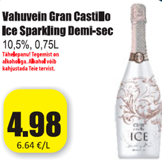 Allahindlus - Vahuvein Gran Castillo Ice Sparkling Demi-sec