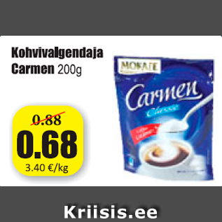 Allahindlus - Kohvivalgeja Carmen 200 g