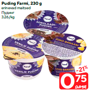 Allahindlus - Puding Farmi, 230 g