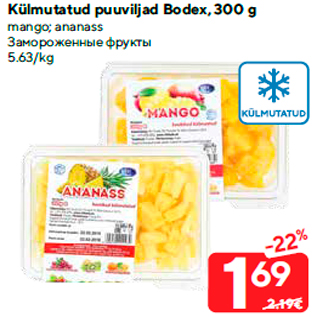 Allahindlus - Külmutatud puuviljad Bodex, 300 g