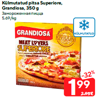 Allahindlus - Külmutatud pitsa Superiore, Grandiosa, 350 g