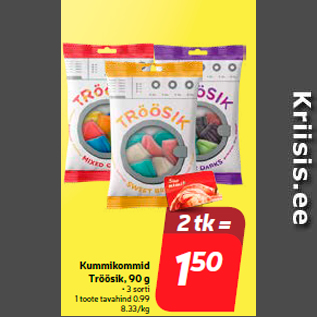 Скидка - Жевательная конфета Tröösik, 90 г