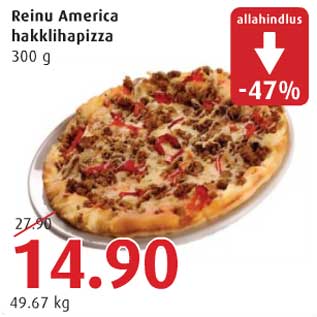 Allahindlus - Reinu America hakklihapizza