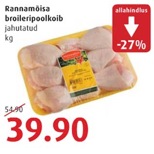 Allahindlus - Rannamõisa broileripoolkoib jahutatud