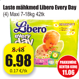 Allahindlus - Laste mähkmed Libero Every Day