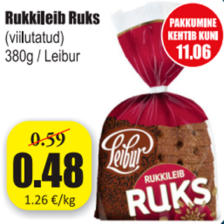 Скидка - Ржаной хлеб Ruks