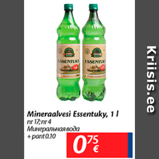 Allahindlus - Mineraalvesi Essentuky, 1 l