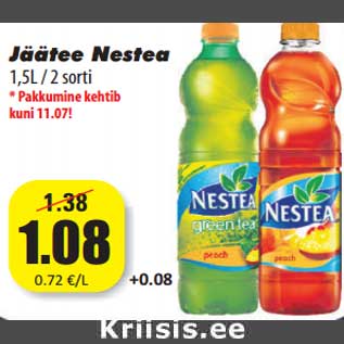 Allahindlus - Jäätee Nestea