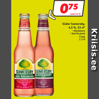 Allahindlus - Siider Somersby, 4,5 %, 33 cl*