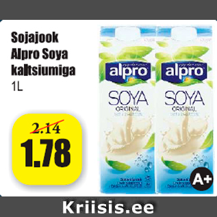 Скидка - Соевый напиток с кальцием Alpro 1 л