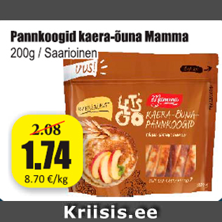 Скидка - Блинчики овсяно-яблочные Mamma