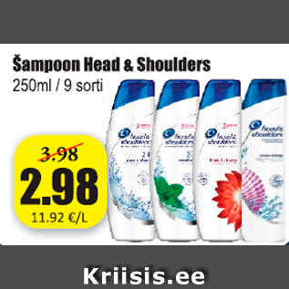 Скидка - Шампунь Head & Shoulders