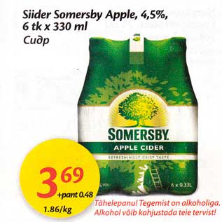 Allahindlus - Siider Somersby Apple