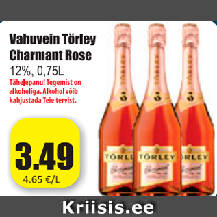 Скидка - Игристое вино Törley Charmant Rose